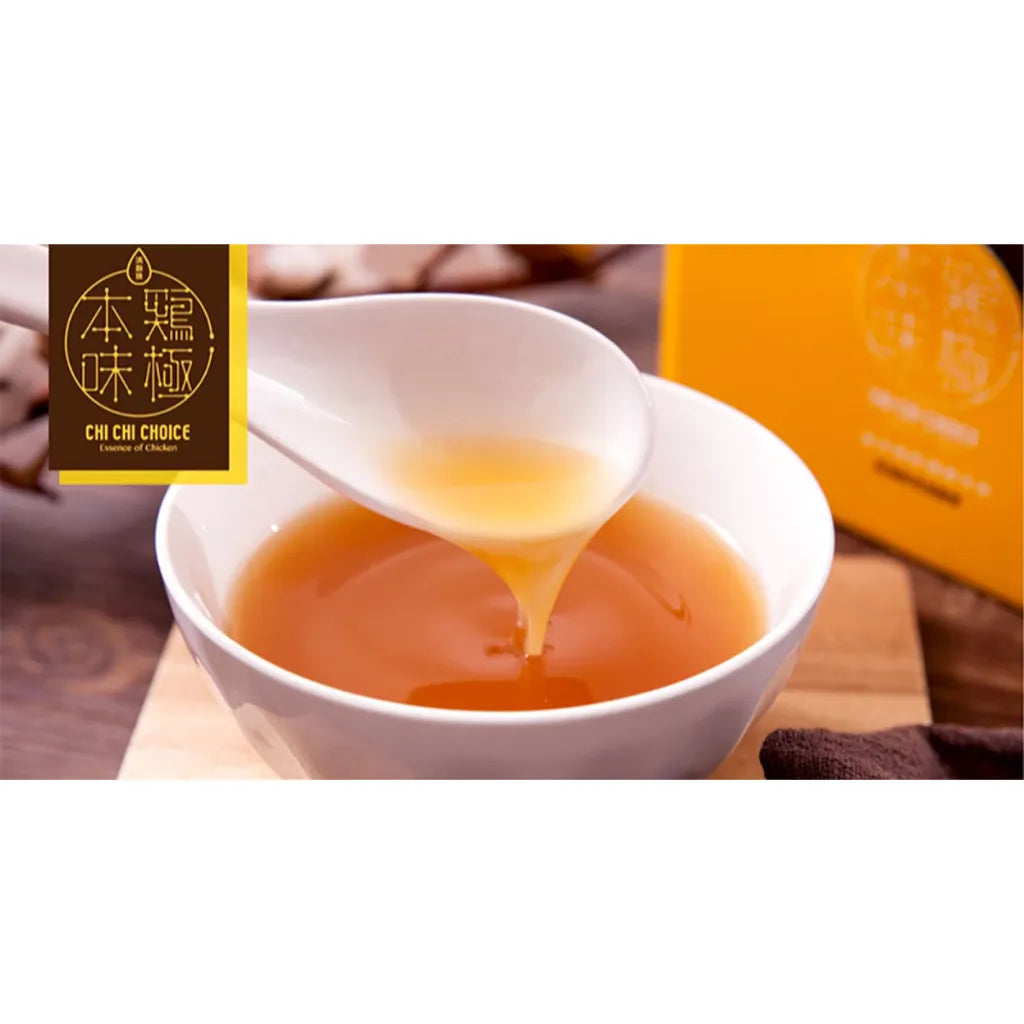 Chi Chi Choice Plant-Based Drip Chicken Essence (Vegetarian 全素, Chicken-Free) – 6 Sachets × 60 ml