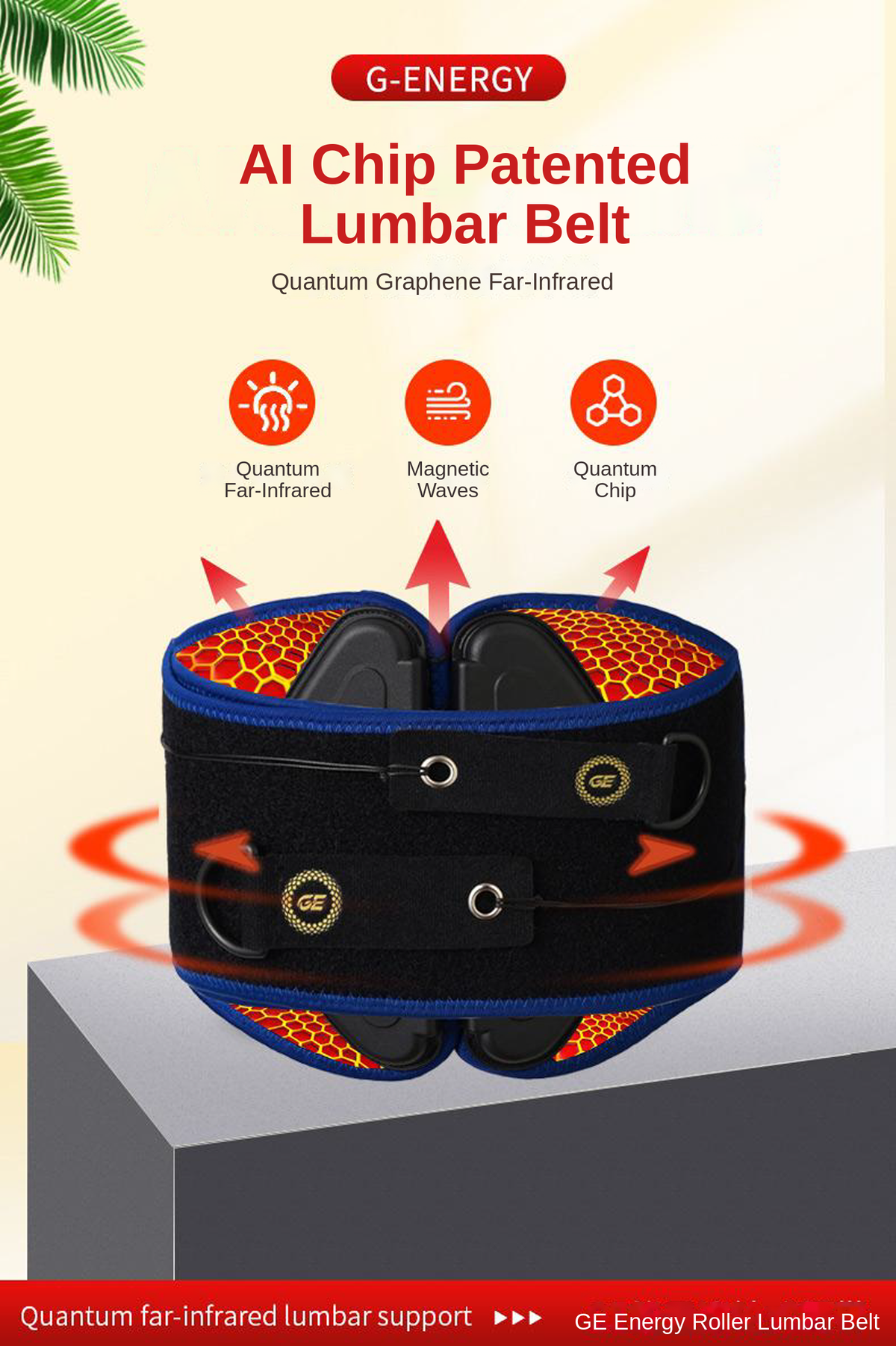 G-Energy Quantum Far InfraRed Lumbar Support Belt