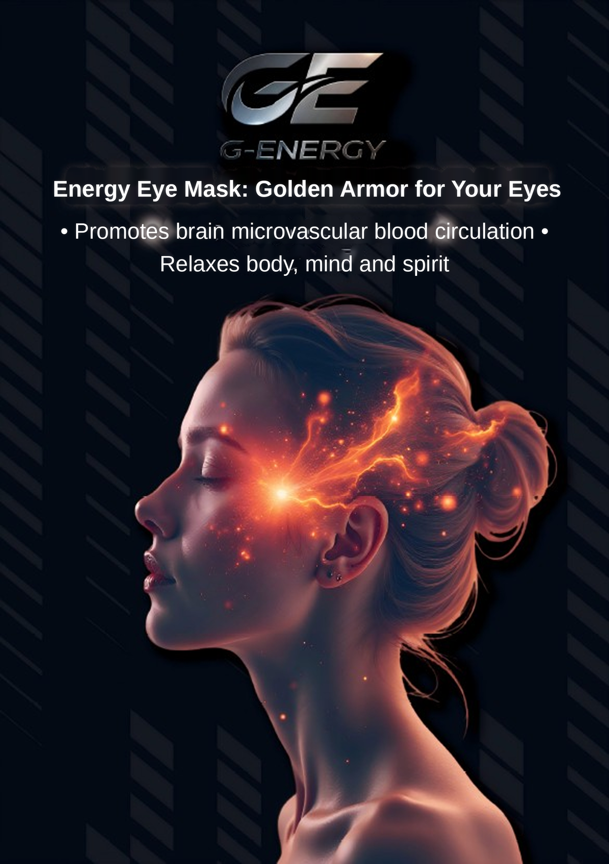 AI Quantum Far-infrared Silk Eye Mask – Contoured, Light-Blocking, Far-Infrared Fibre, No Charging