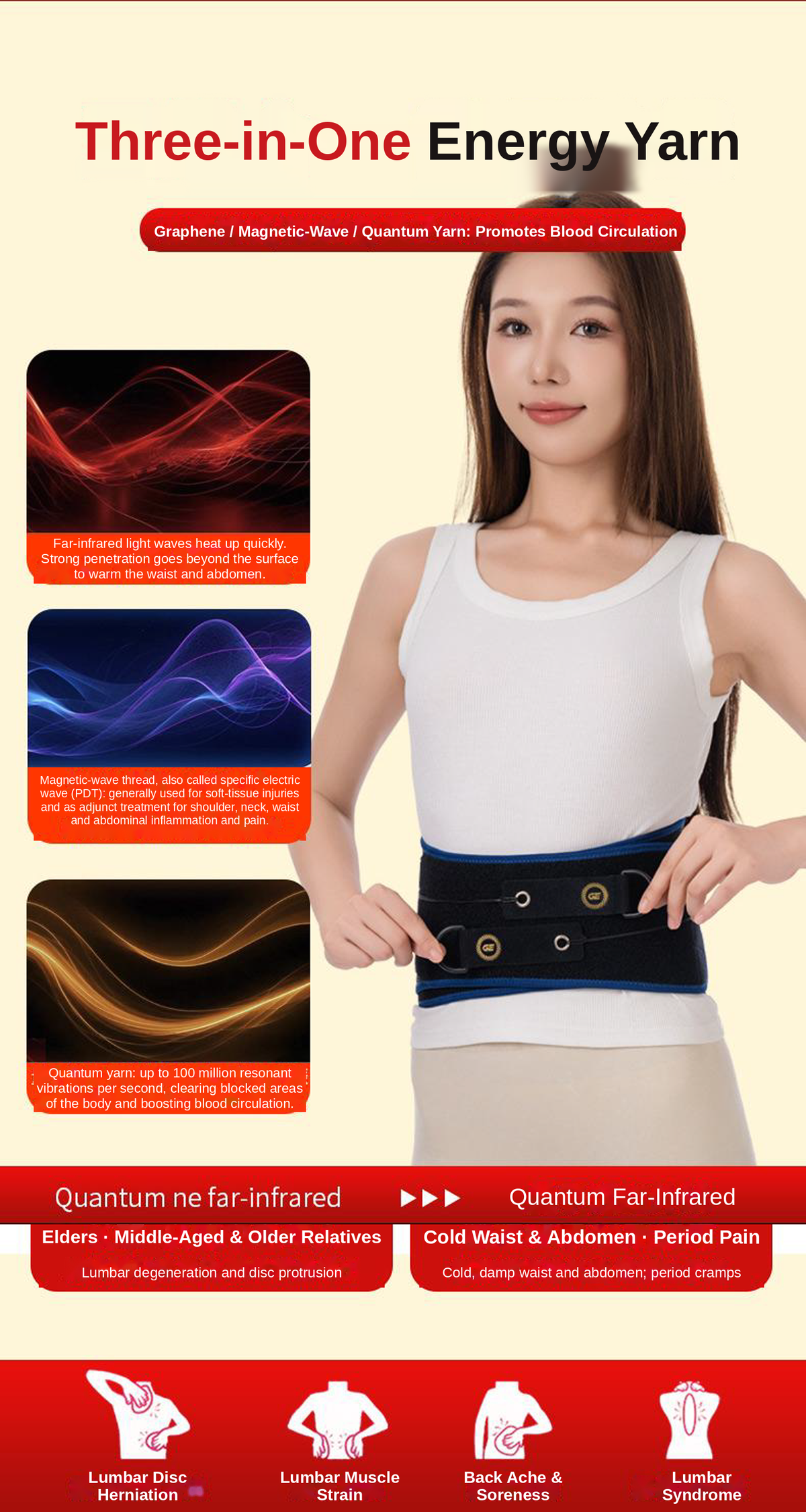 G-Energy Quantum Far InfraRed Lumbar Support Belt