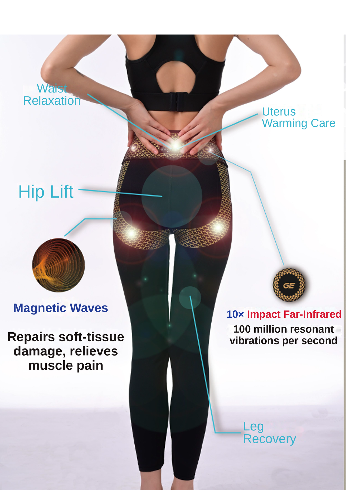 AI Quantum Far Infrared Sports Sculpting tights