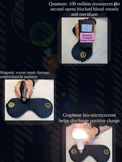 AI Quantum Far-infrared Silk Eye Mask – Contoured, Light-Blocking, Far-Infrared Fibre, No Charging