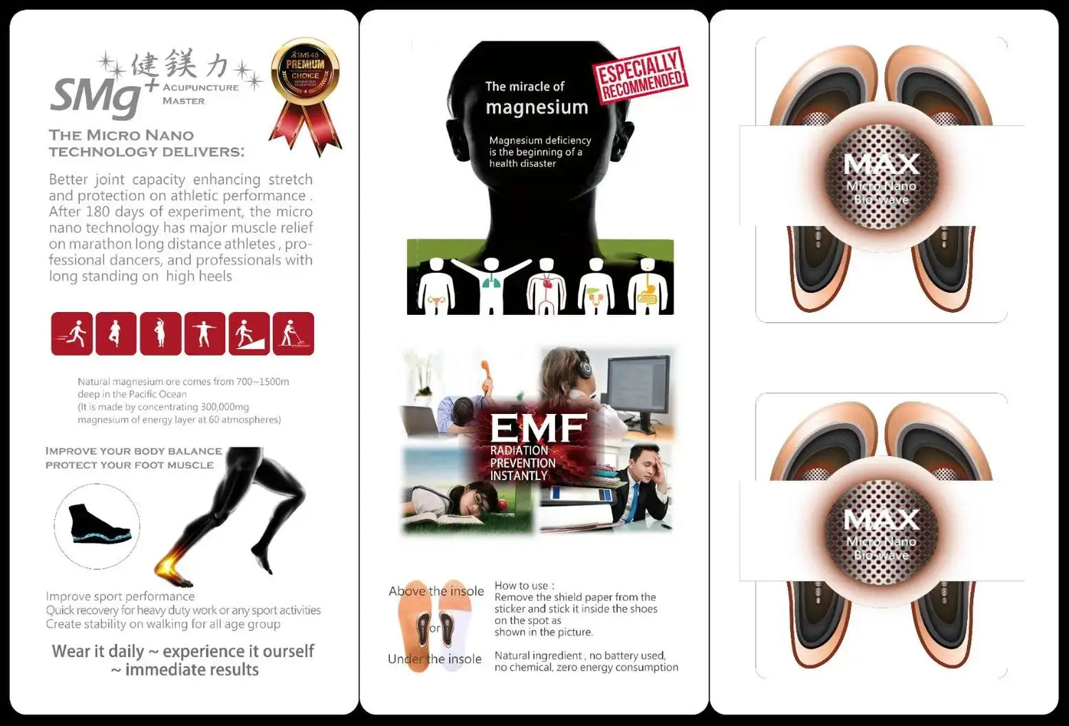 Comfort Stickers for Soles of shoes 2 pairs