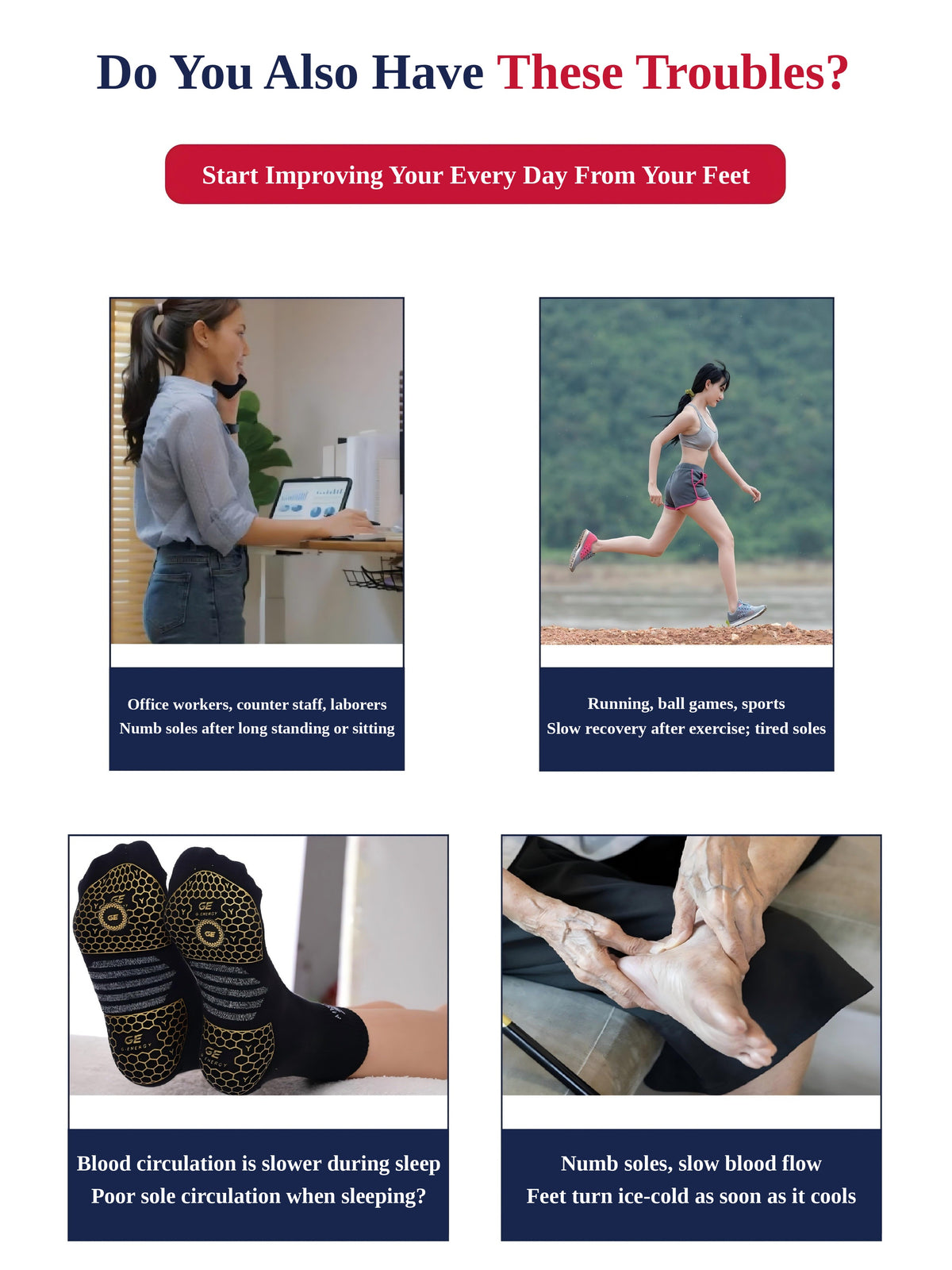 G-Energy Quantum Far-Infrared Socks  — Boost Circulation in 10 Seconds"