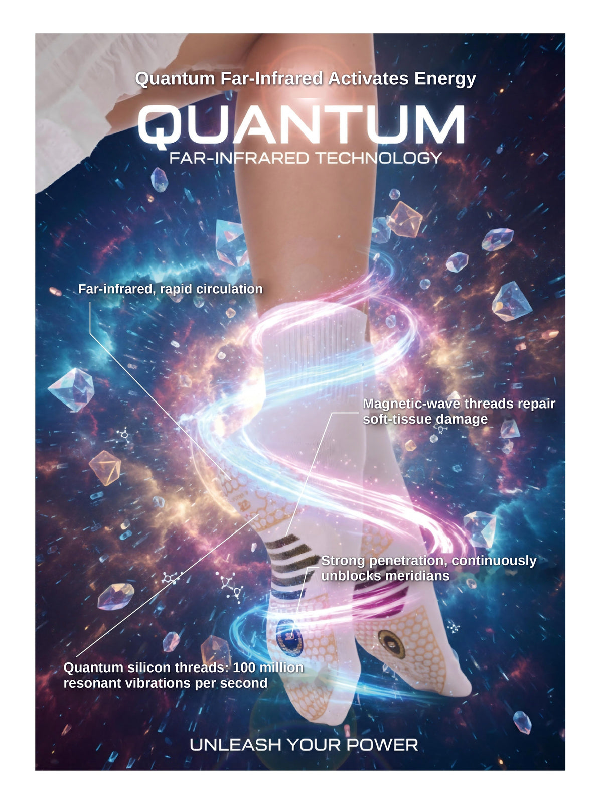 G-Energy Quantum Far-Infrared Socks  — Boost Circulation in 10 Seconds"