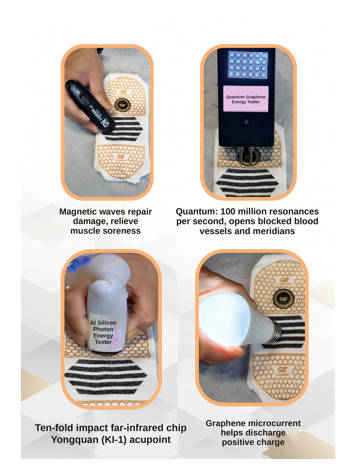 G-Energy Quantum Far-Infrared Socks  — Boost Circulation in 10 Seconds"
